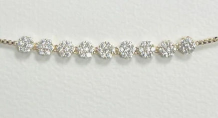 Gold Rhinestone Pull Bracelet