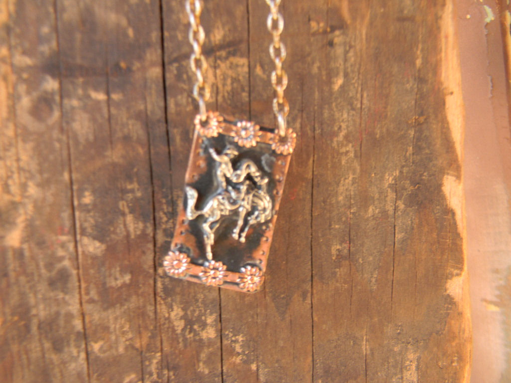 Floppy Flower Bronc Necklace