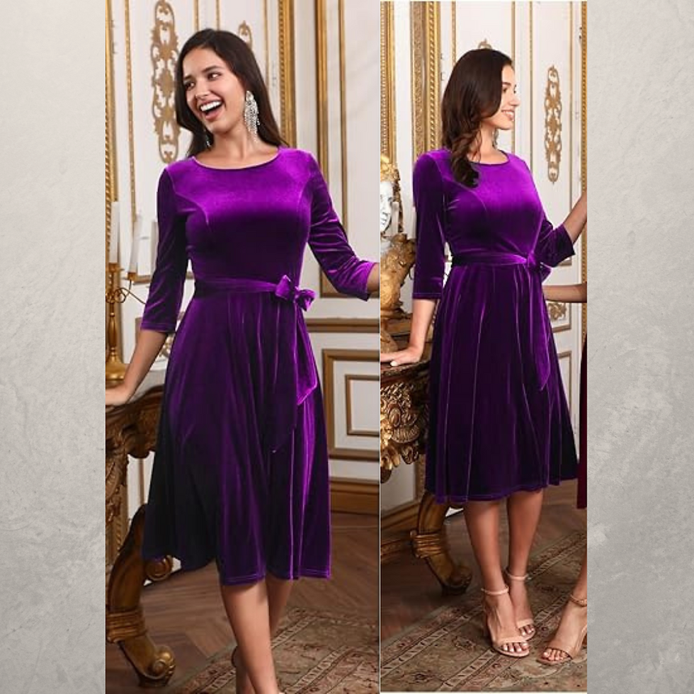 Miniatura: VESTIDO NICOLETTA C/PRINCESA C/FALDA CIRCULAR C/MANGAS 3/4 C/LAZO