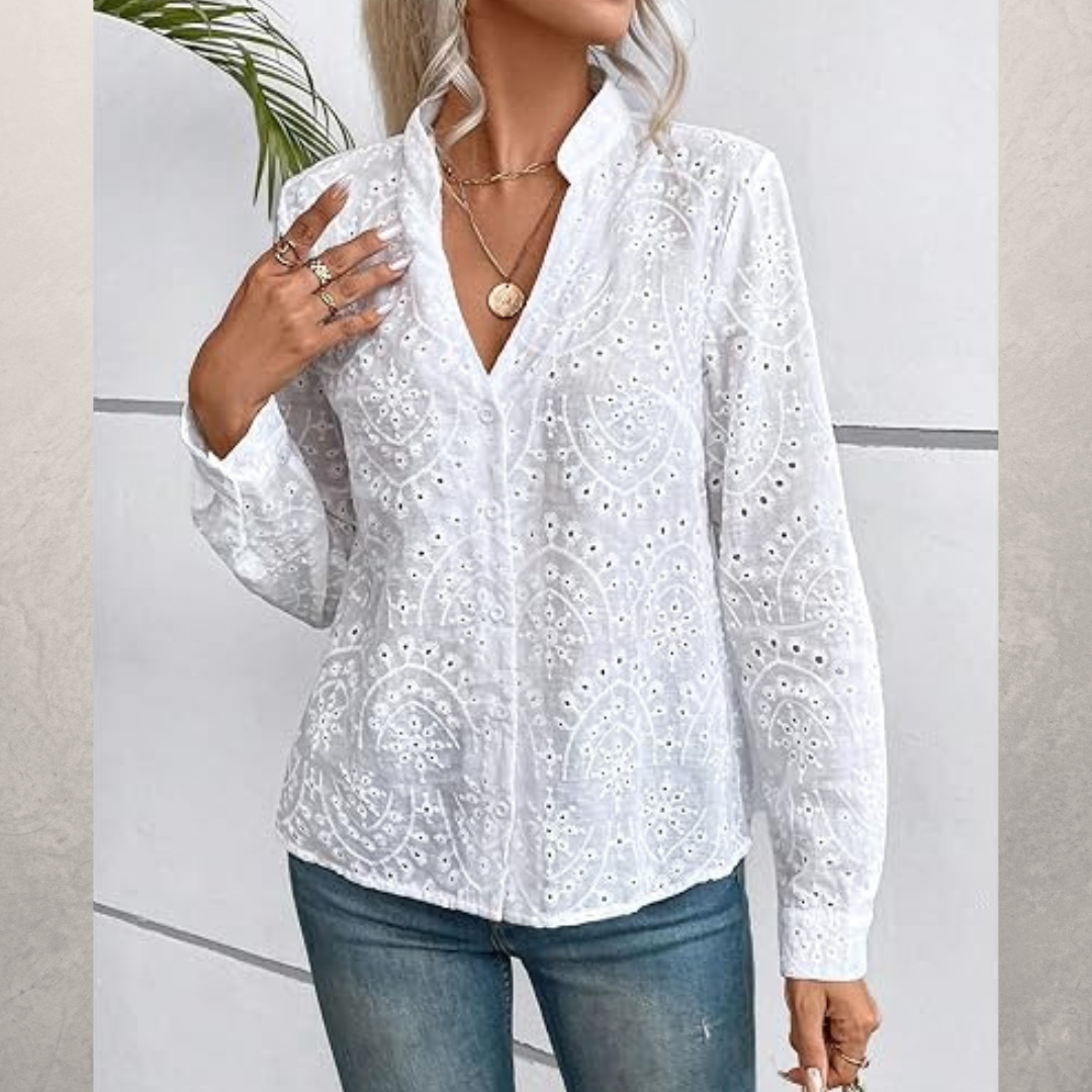 CAMISA ISADORA C/CUELLO CAMISERO C/BOTONES