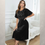 Miniatura: VESTIDO SAJAROVA C/FALDA CIRCULAR C/CUELLO REDONDO C/MANGAS VOLANTES