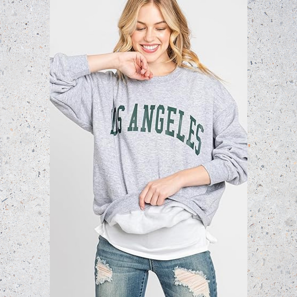 Miniatura: POLERA MERCELA C/PRETINA C/PUÑOS C/ESTAMPADO