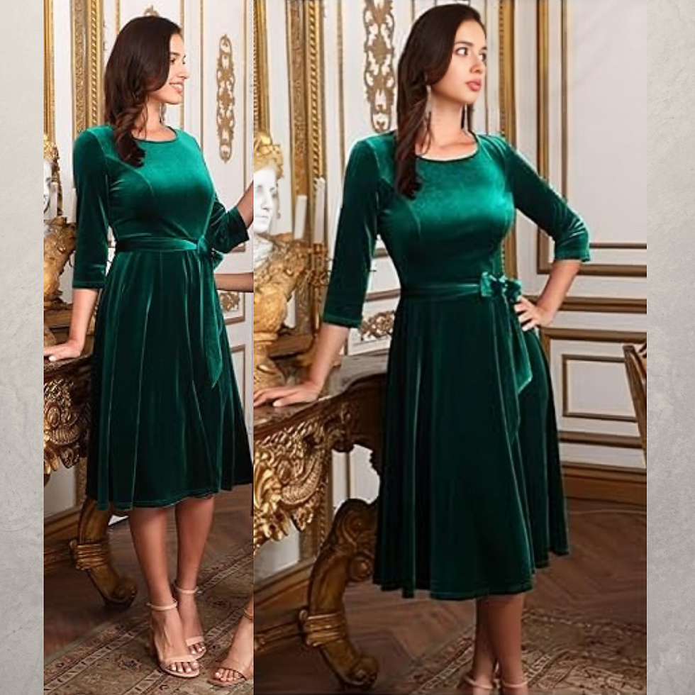 Miniatura: VESTIDO NICOLETTA C/PRINCESA C/FALDA CIRCULAR C/MANGAS 3/4 C/LAZO