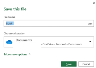 How to Save an Excel File (Local, OneDrive, PDF, and CSV)