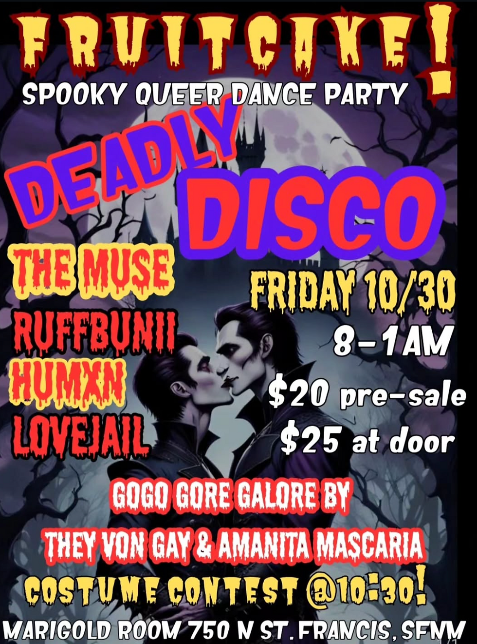 Deadly Disco: A Spooky Queer Dance Party