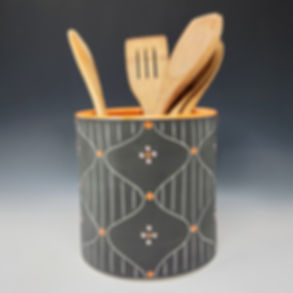Mid Century Modern Utensil Holder