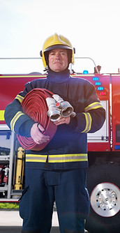 Firefighter With Truck