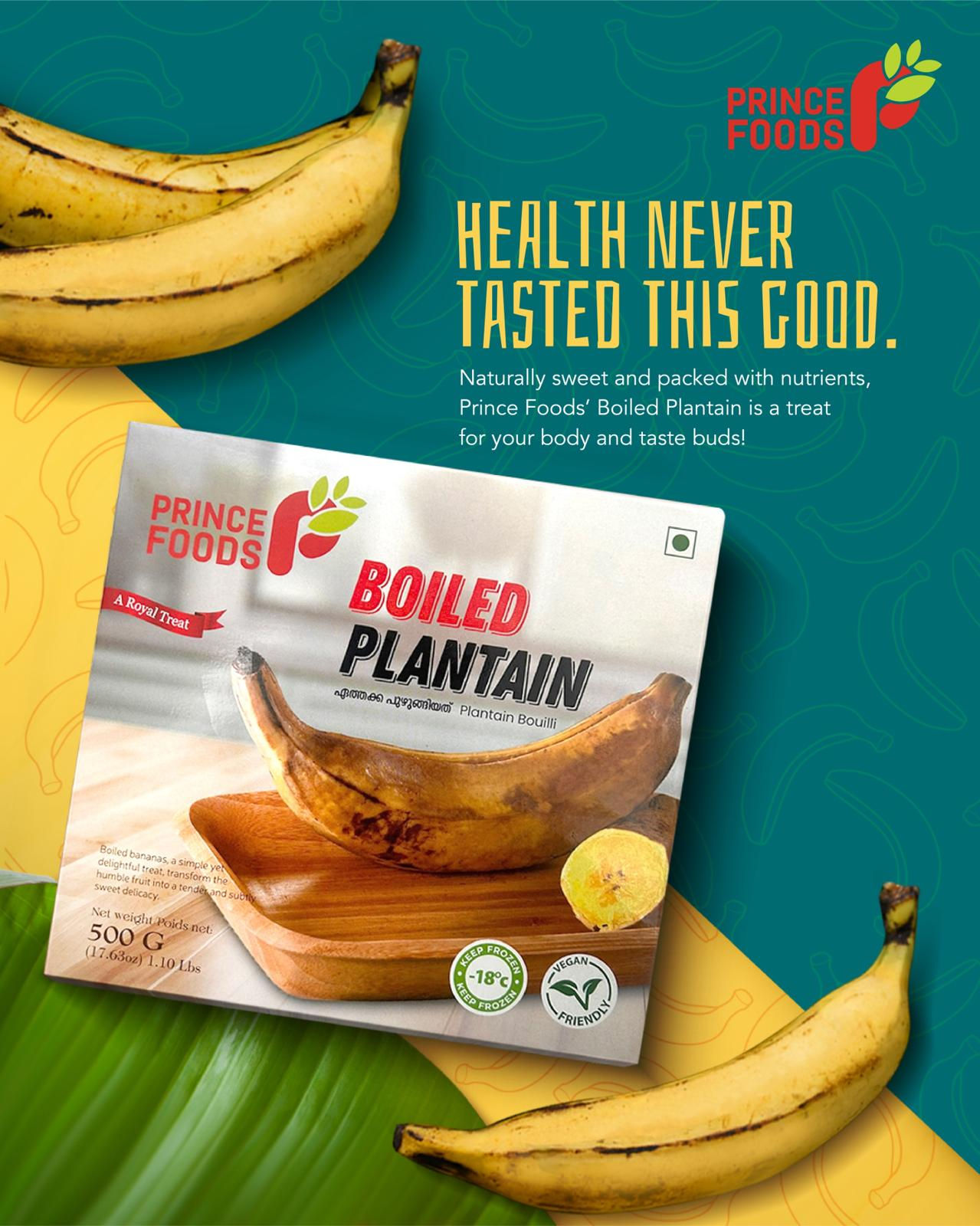 Prince Foods Boiled Plantain 454g
