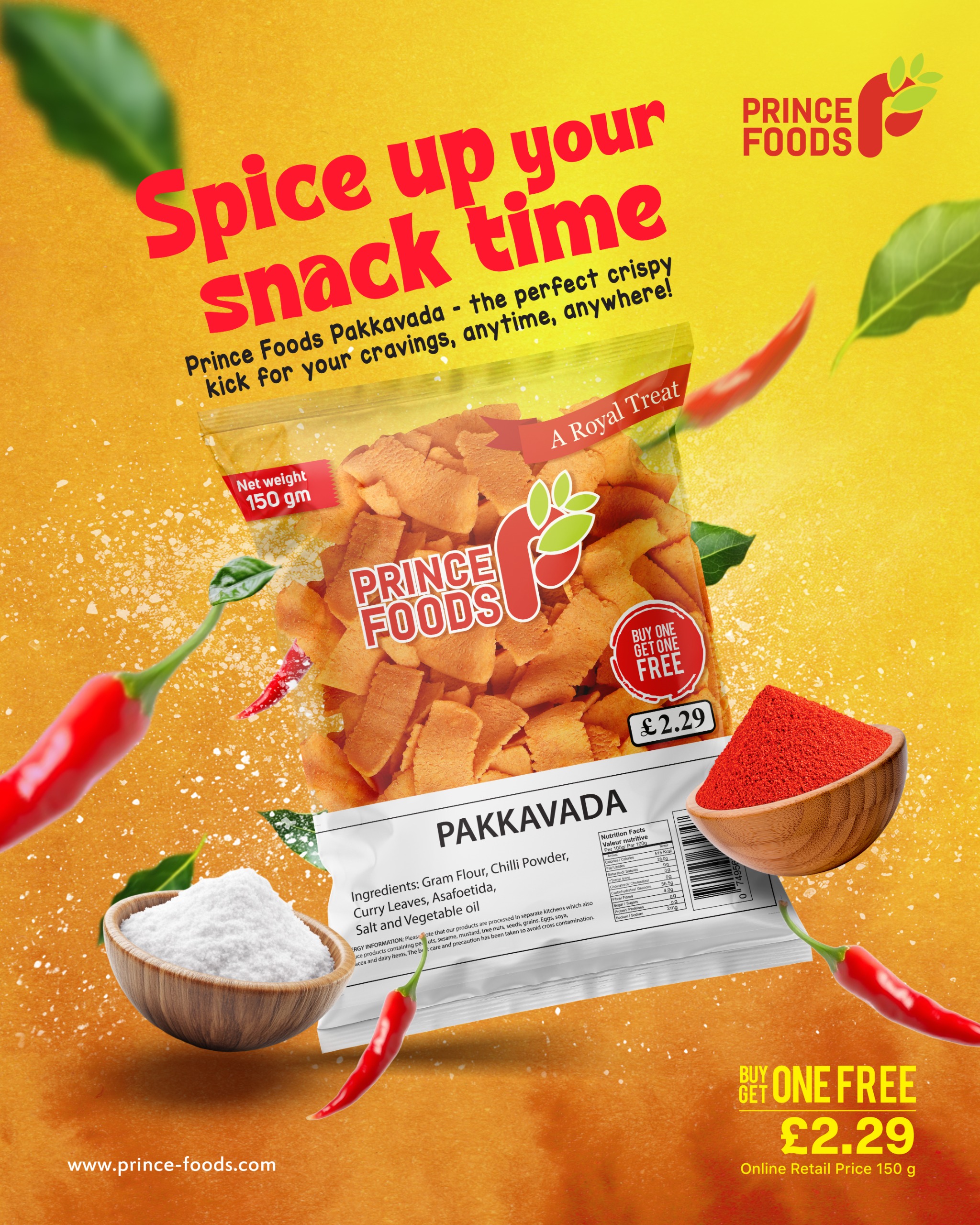 Prince Foods Pakkavada 150g