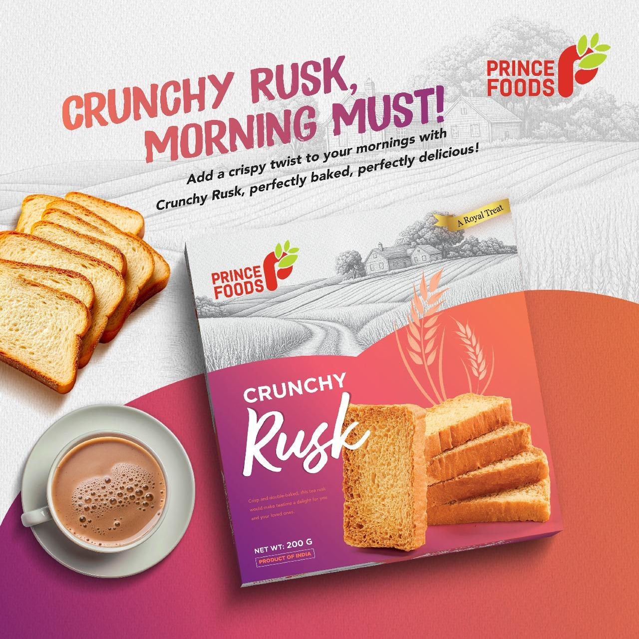 Prince Foods Crunchy Rusk