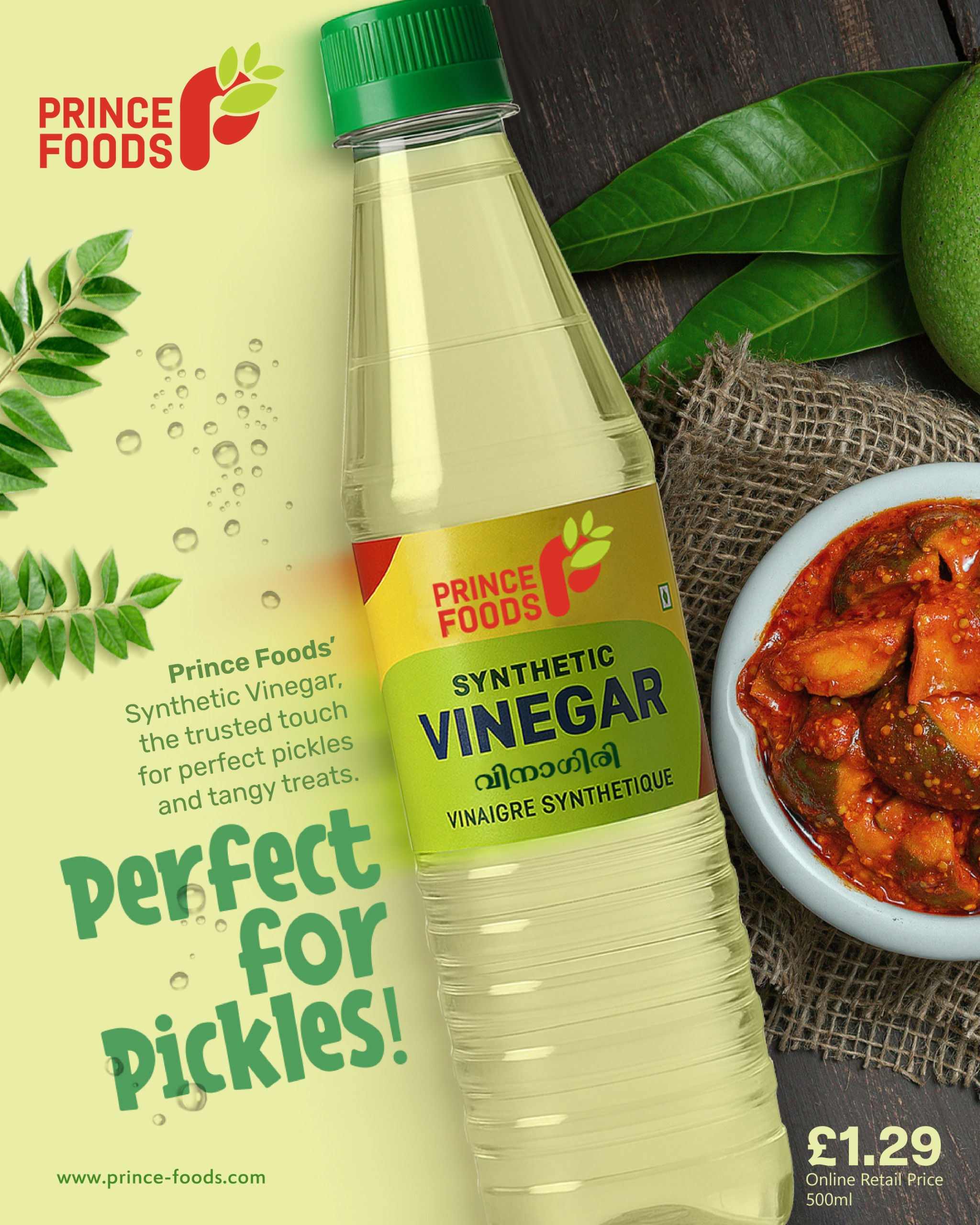 Prince Foods Synthetic Vinegar 500ml