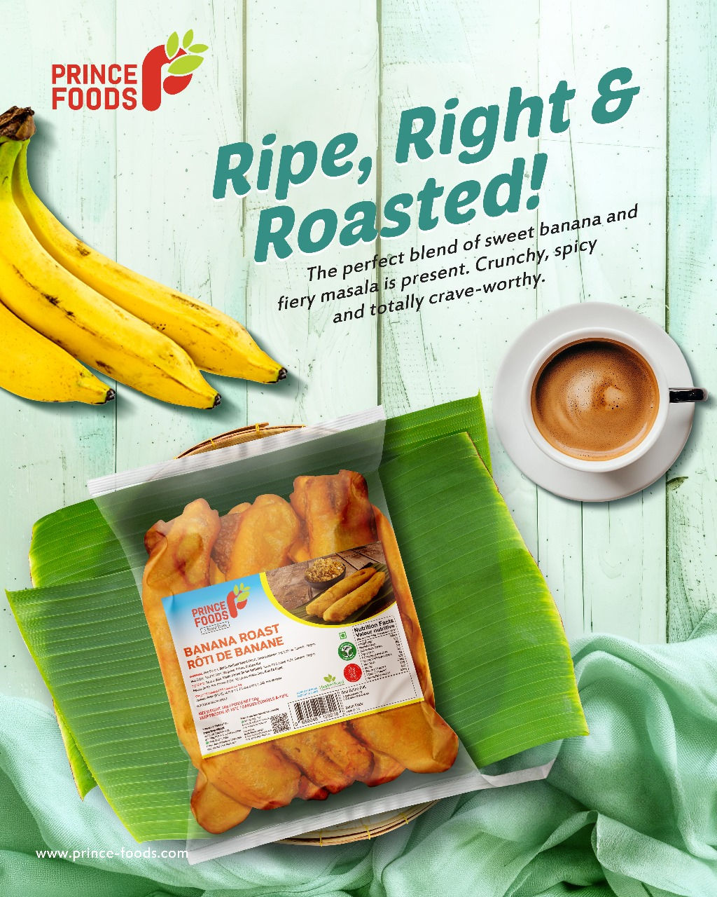 Prince Foods Banana Roast 1kg