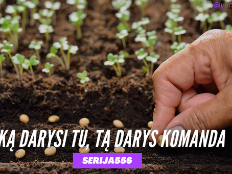 Serija #556 Sėk tik tai, kas nori, kad augtų 