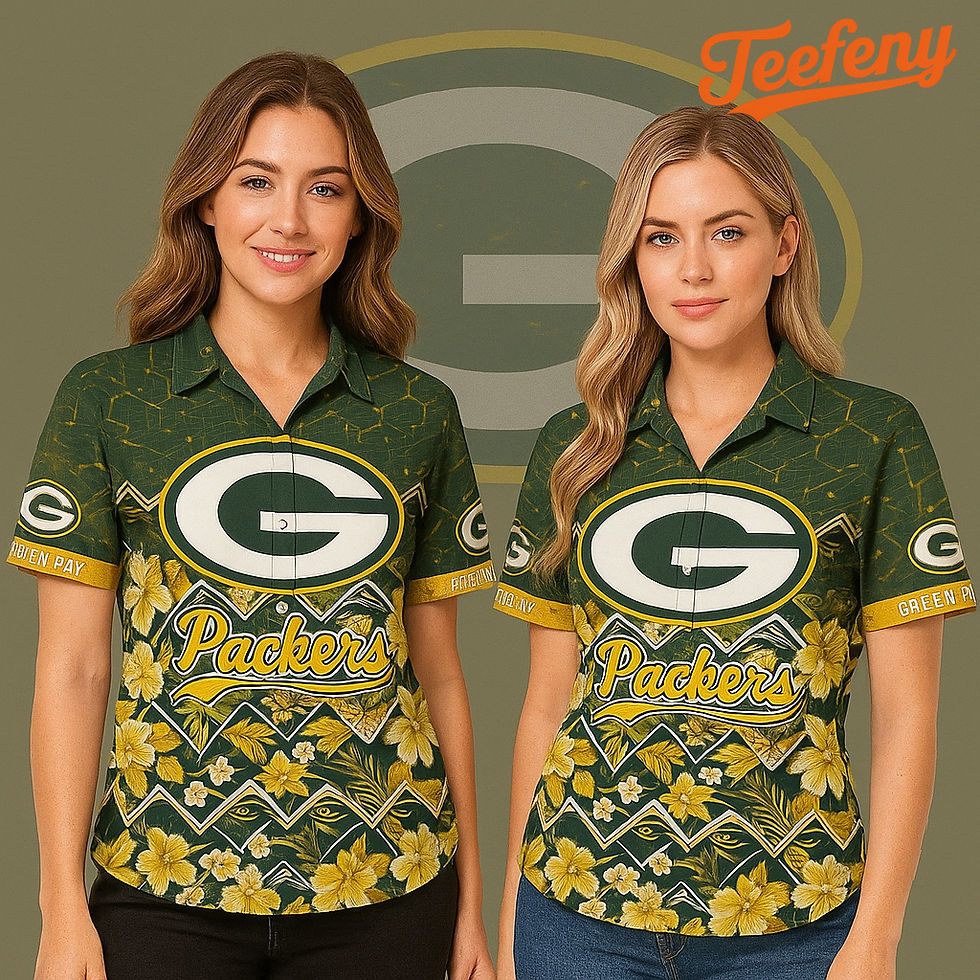 Green Bay Packers Hawaiian Shirt for Women