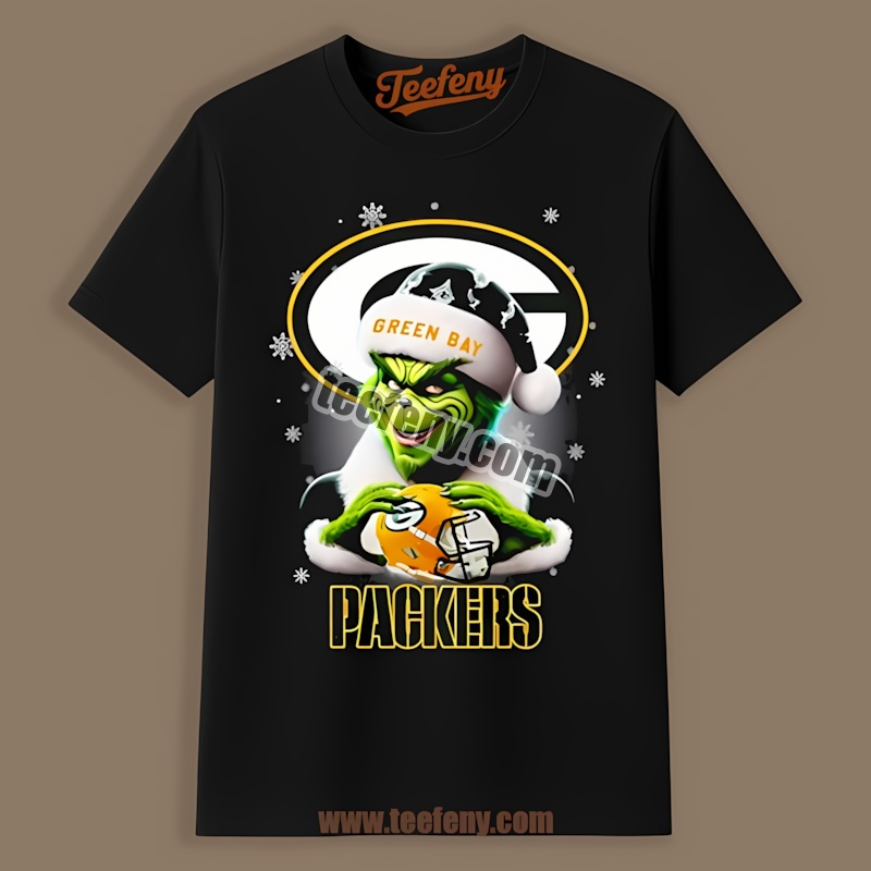 Green Bay Packers Grinch Cool Christmas Unisex Shirt