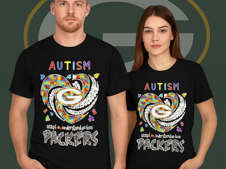 Green Bay Packers Autism Awareness T-Shirt