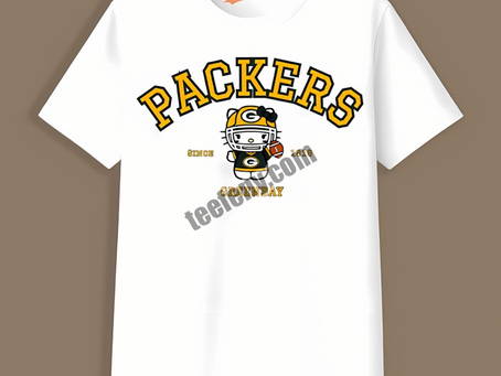 Green Bay Packers Hello Kitty T-Shirt