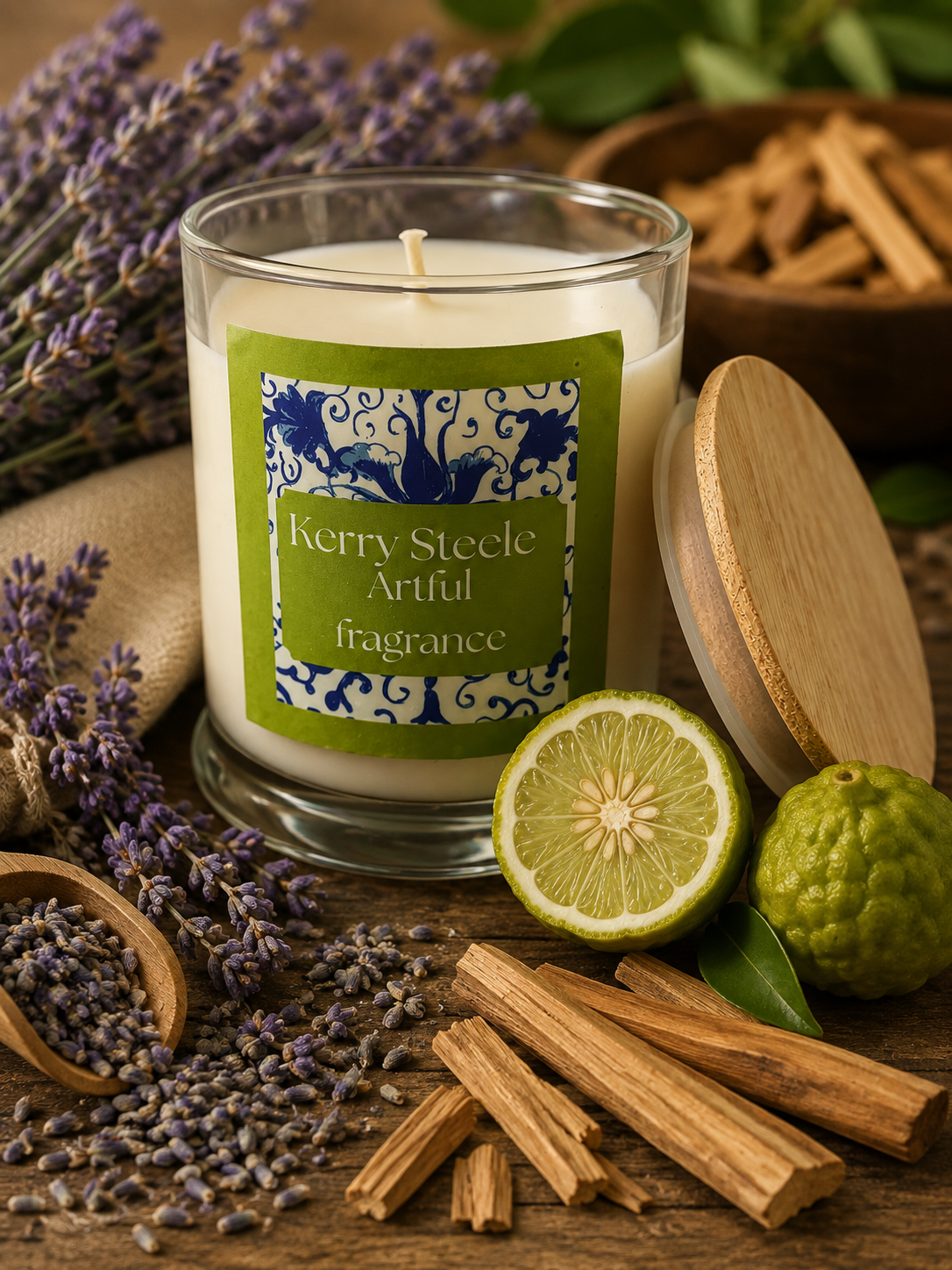 A Fleur I candle approx. 8 oz