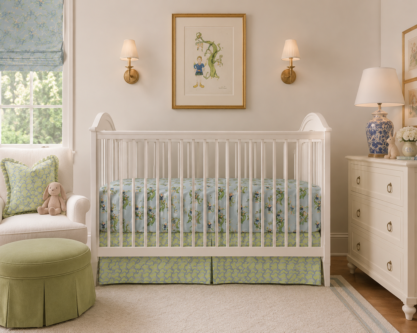 "Jack and the beanstalk" nursery with "Laughing Lines"