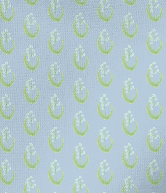 "Little Lillies" fabric -lt blue