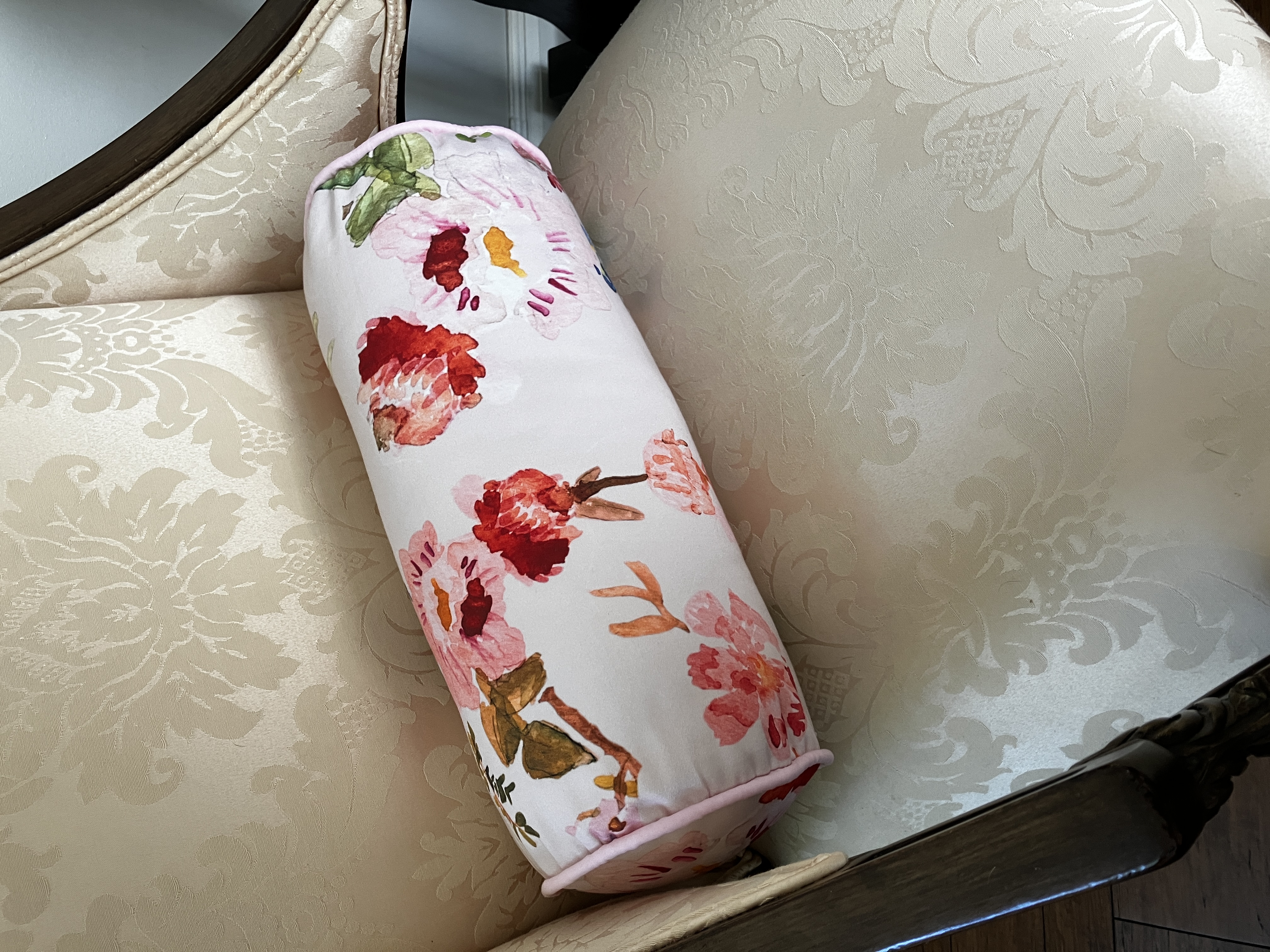 Bonny Blossom- pink bolster