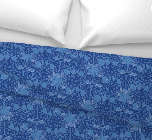 Duvet cover Tea Caddy Chaos -dark blue