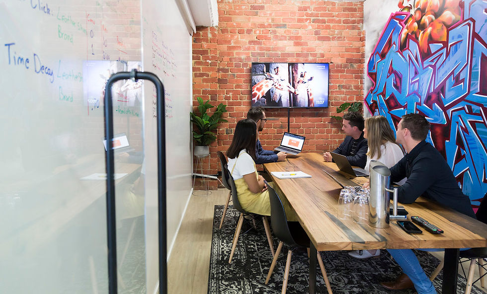 Team meeting at the Optimising office