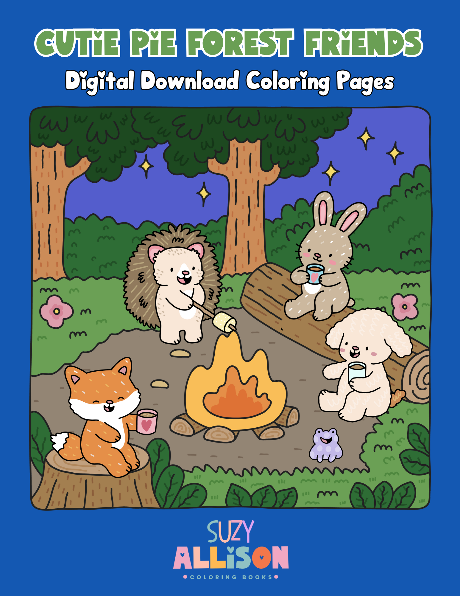 Cutie Pie Forest Friends Coloring Pack