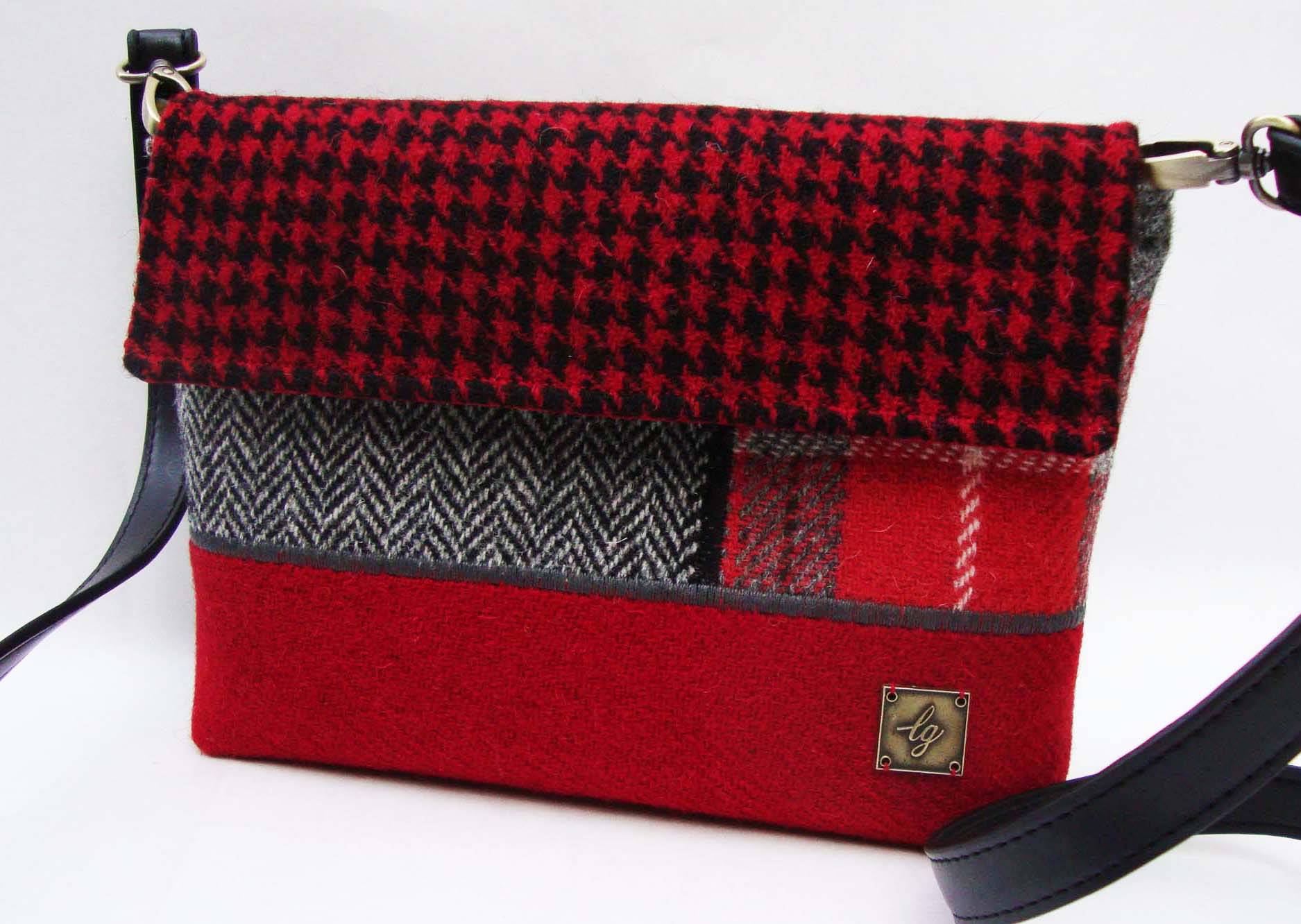 Red and grey small Bag
