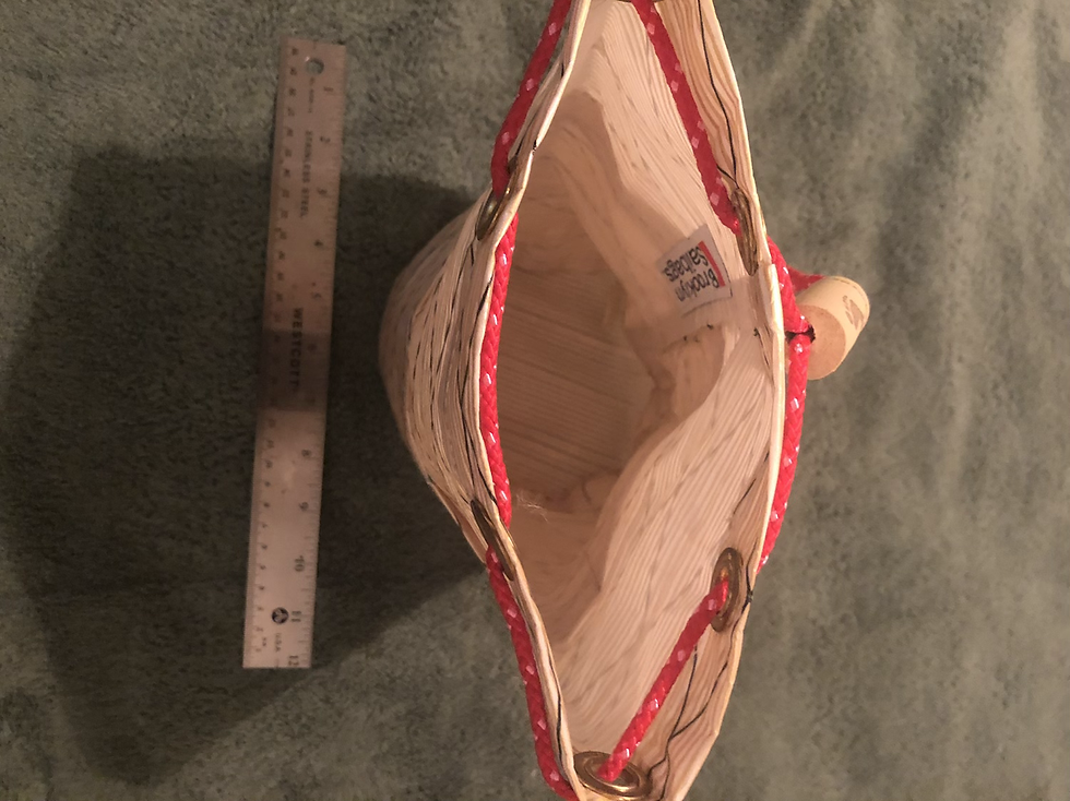 Thumbnail: Stuff sack with exterior pockets with a red pull