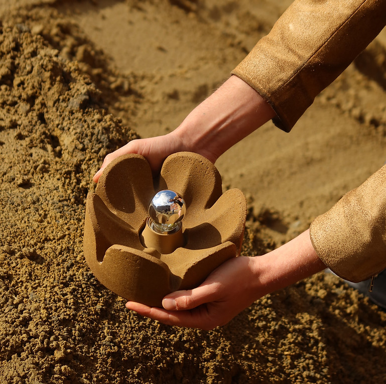raw earth wall lamp