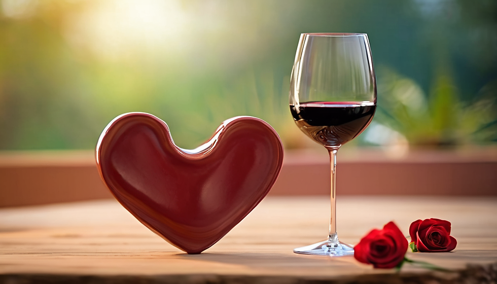 Valentine's Day Pottery and Wine Night