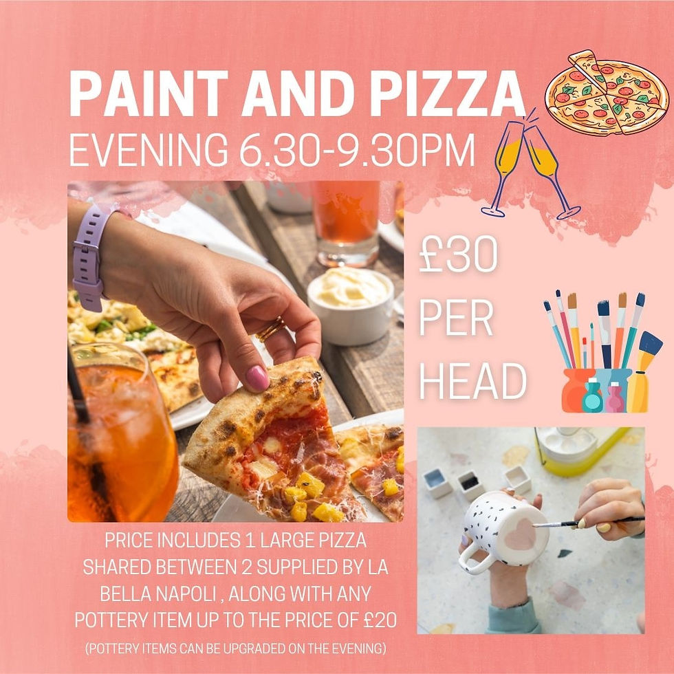 Adult Pizza and Pottery