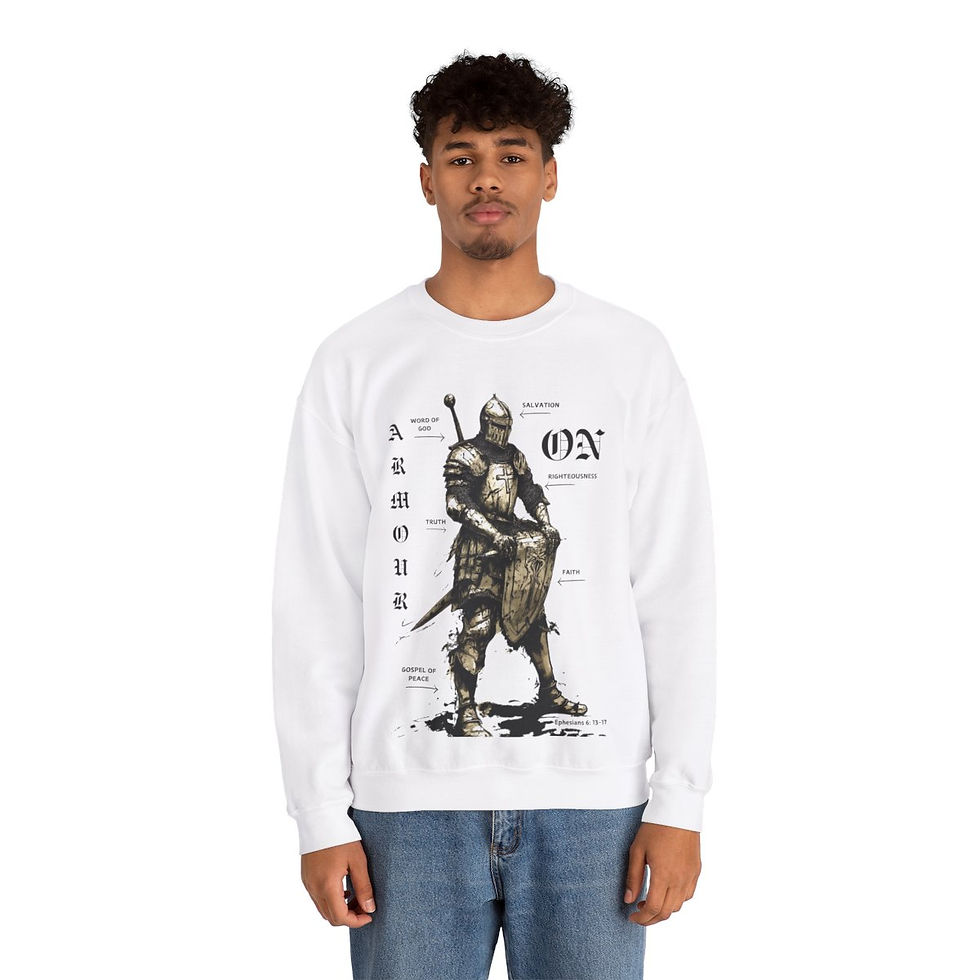 Thumbnail: Armour On Unisex Heavy Blend™ Crewneck Sweatshirt