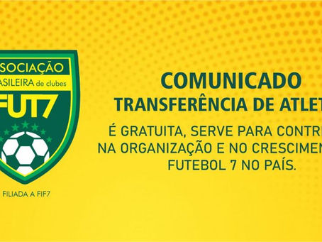 Saiba tudo sobre a regra de transferência de atletas nas competições oficiais de Futebol 7