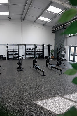 Clean, light and airy small group personal training gym in Royal Wootton Bassett with modern equipment and no mirrors.