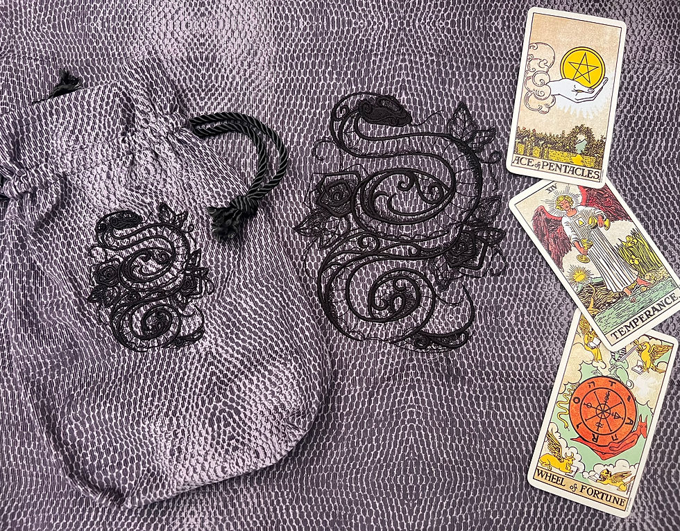 Thumbnail: Snake Tarot Bag and Altar Cloth