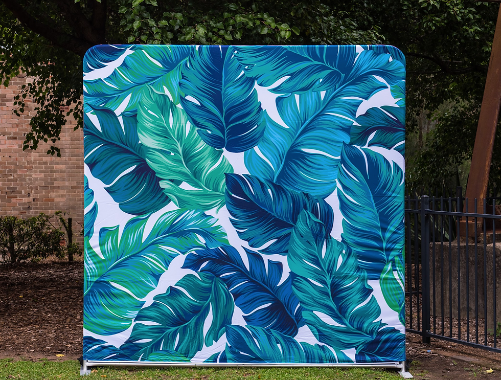 Green & Blue Palms