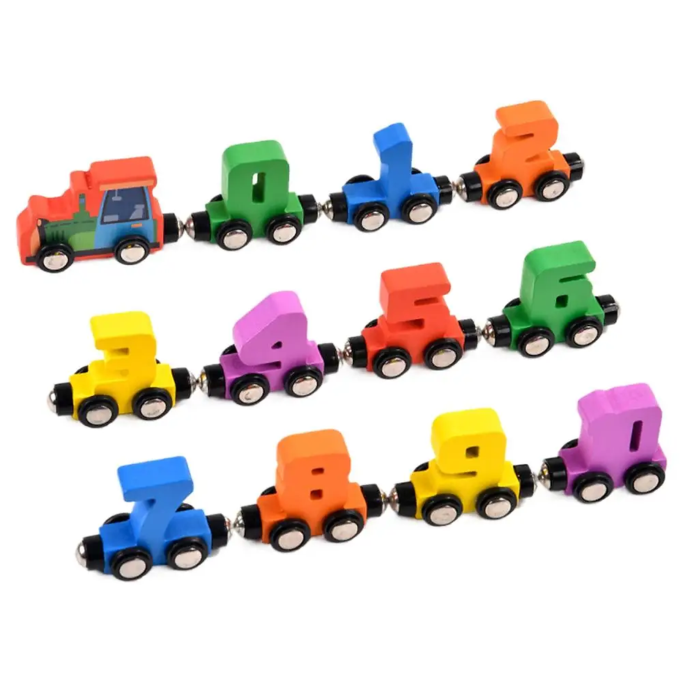 Thumbnail: Train Set Magnetic Digital Train Puzzle Wooden Number Trains Learning Activities