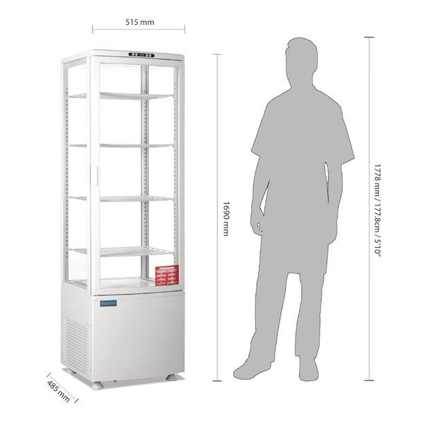 Thumbnail: Polar C-Series Curved Door Display Fridge  235Ltr