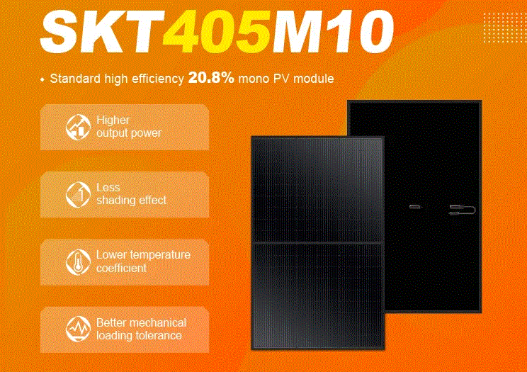 縮圖：405Wp Full Black Solar Panel Monocrystalline SKT405M10-AB