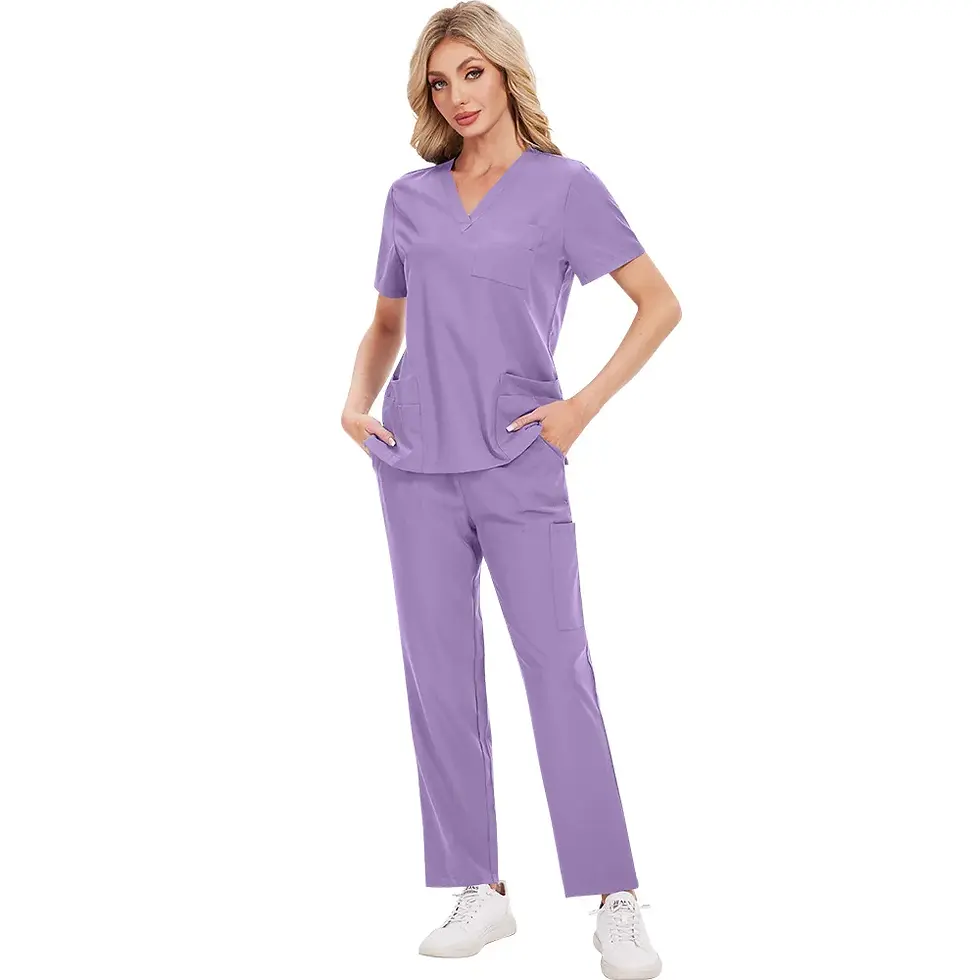 縮圖：Women’s Waterproof Medical Scrub Set – Professional Hospital Uniform
