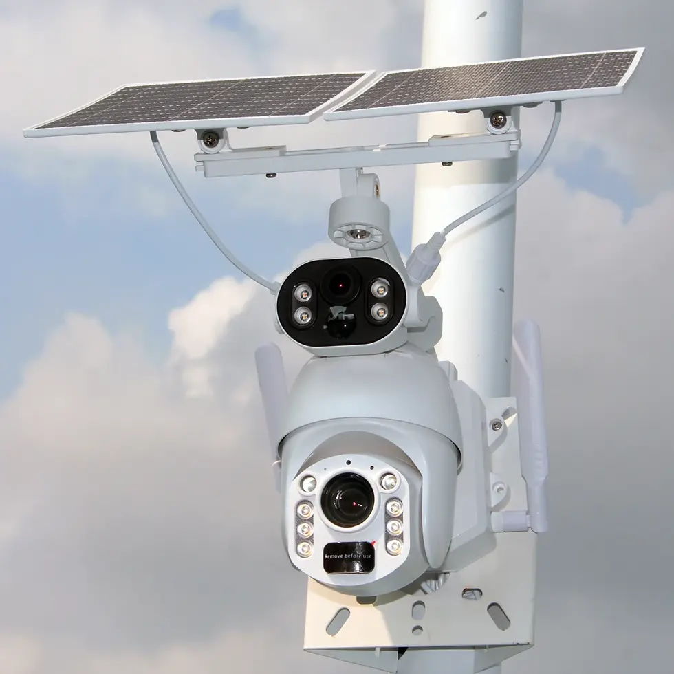 Thumbnail: 100XZoom SolarPanel CCTV 4G SimCard Two-Way Audio NightVision 3MP Memory Card