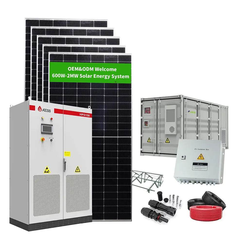 Miniatura: Hybrid Solar Complete 50KW 60KW 60KVA Whole Sets Kit Photovoltaic Energy System