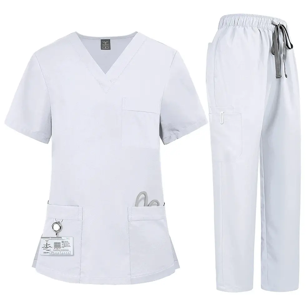 Thumbnail: Women’s Stretch Medical Scrub Set – Quick-Dry