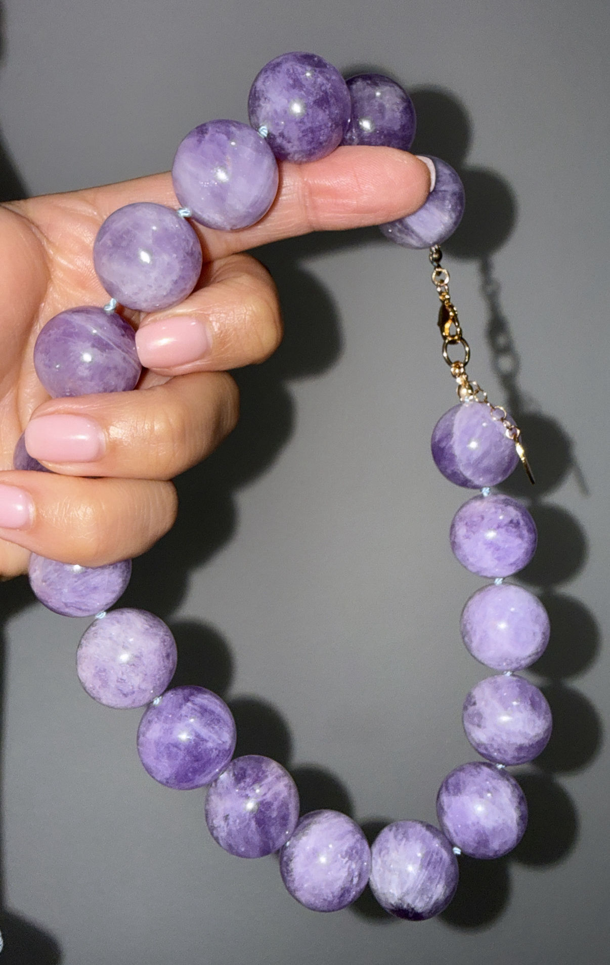 Lavender Amethyst Gemstone Necklace