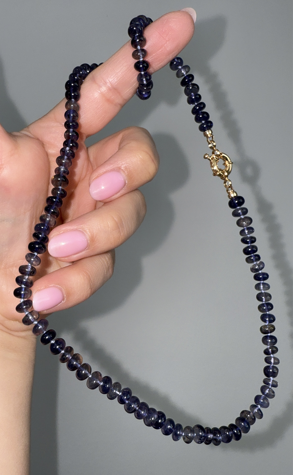Thumbnail: Iolite Gemstone Necklace
