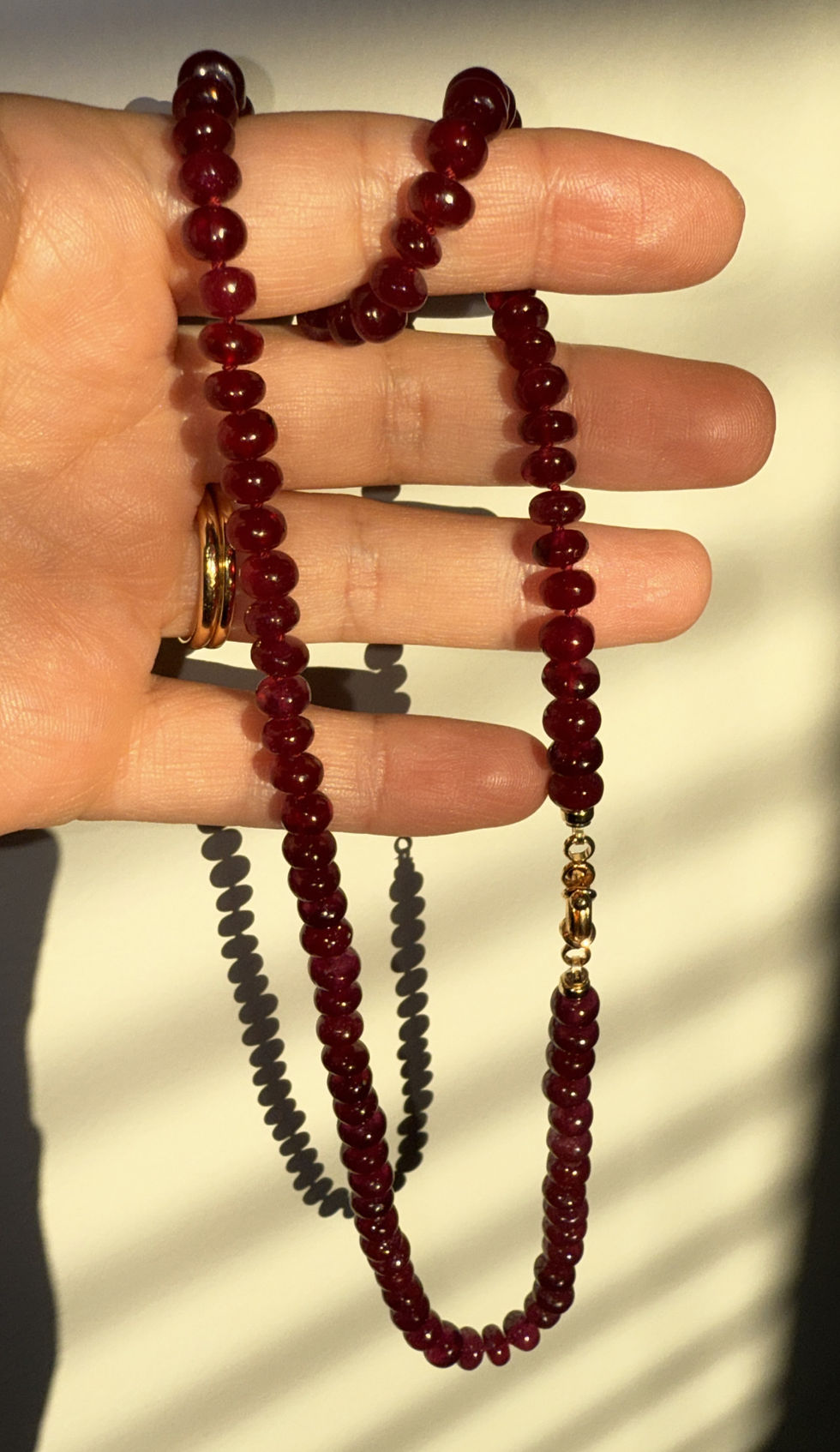 Thumbnail: Precious Ruby Gemstone Necklace