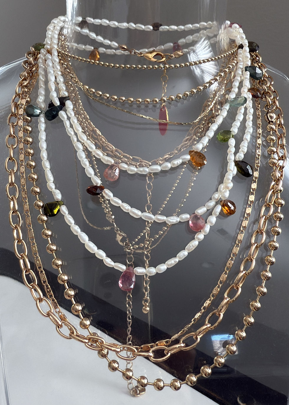 Thumbnail: Tourmaline Teardrop Necklace