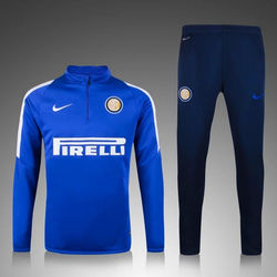 Inter Milan Half Zipper Training Suit Blue 15-16